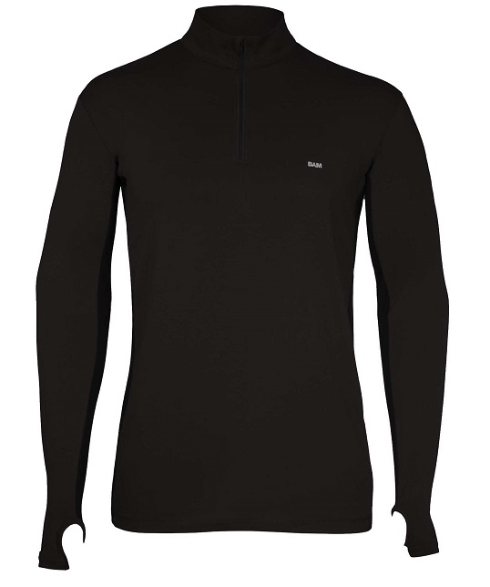 Heren Baselayer met ritskraag